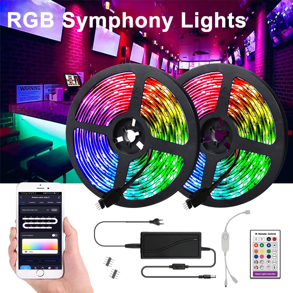 LED Strip Lights Rgb with Smart Control and Under Cabinet Lighting