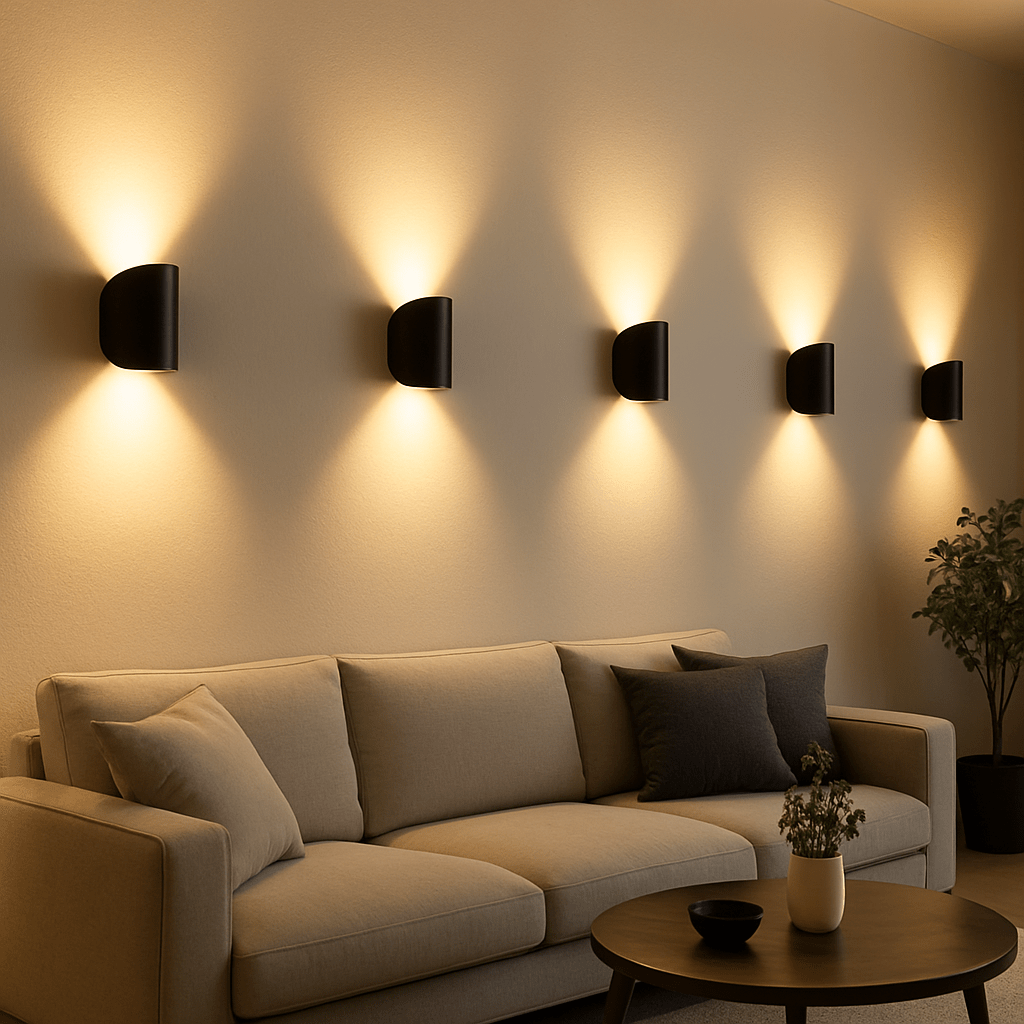 LED Wall Sconce Light with Up and Down Lighting for Bedroom and Living Room Outdoor Lantern