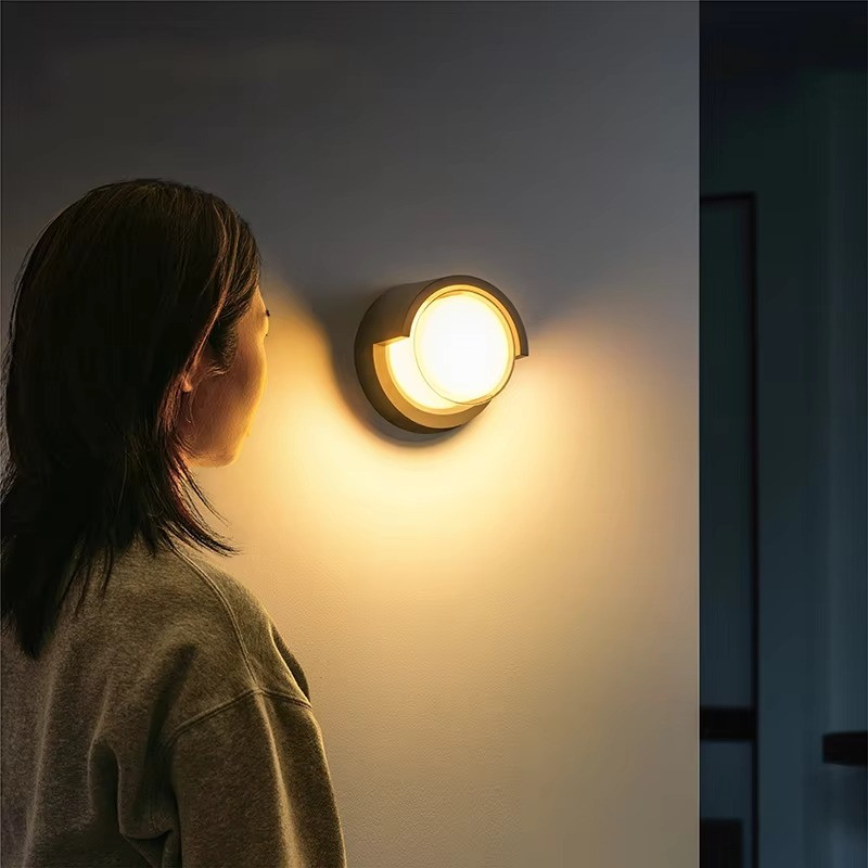 LED Outdoor Wall Light Motion-Activated Exterior Lighting