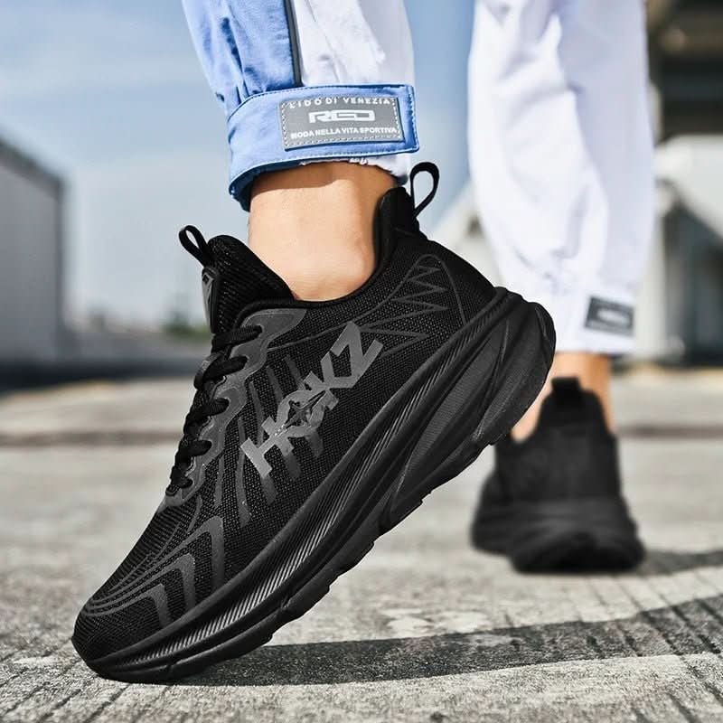 Lightweight Cushioned Running Shoes Training Breathable Mesh Lace Up Athletic