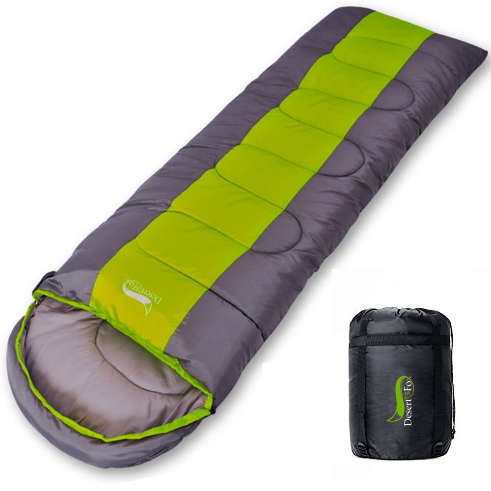 Lightweight Sleeping Bag with Hood for Hiking and Camping Envelope Bivvy with Compression Sack