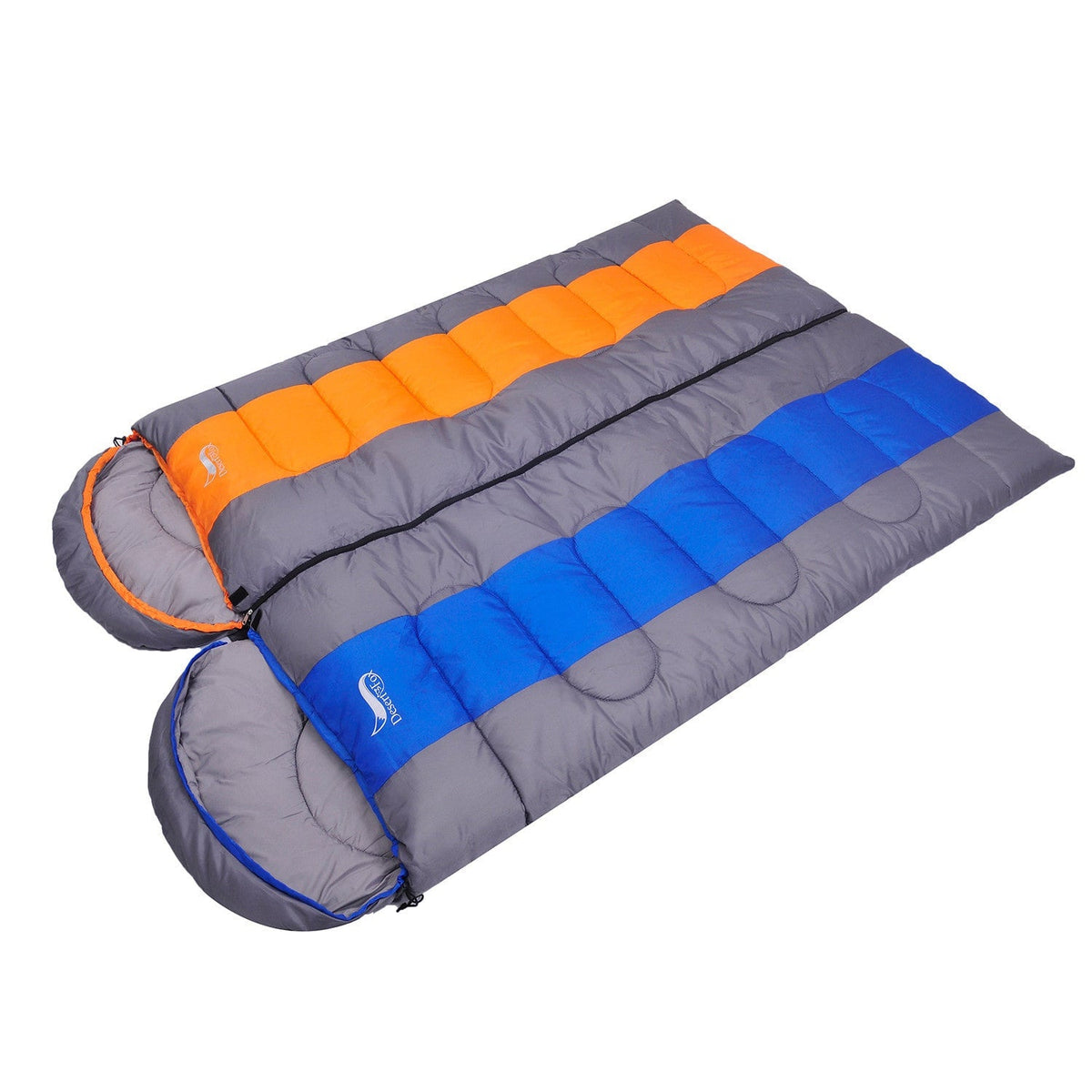 Lightweight Sleeping Bag with Hood for Hiking and Camping Envelope Bivvy with Compression Sack