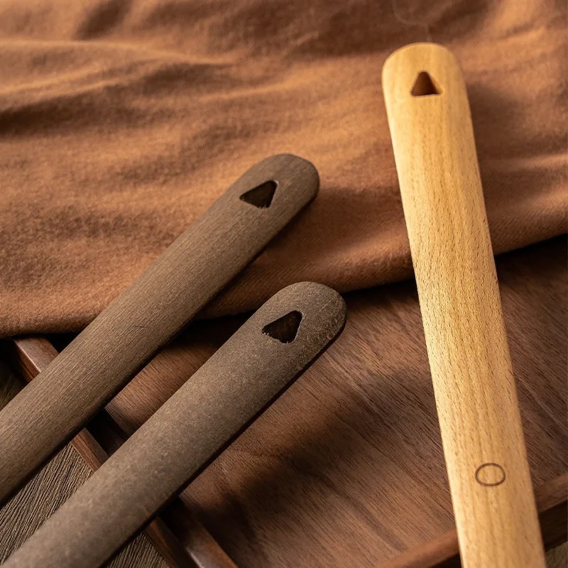Long Shoe Horn Wooden Magnetic Wall Mount Standing Protection With Handle