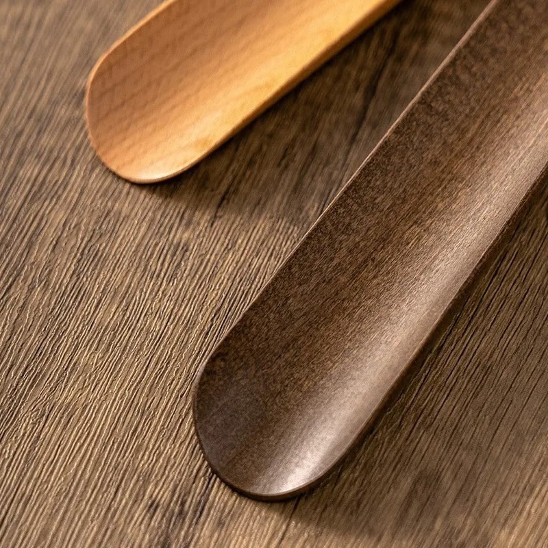 Long Shoe Horn Wooden Magnetic Wall Mount Standing Protection With Handle