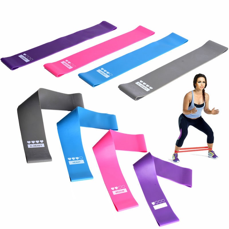 Loop Resistance Bands with Handles for Glute Exercise and Physical Therapy Push Up