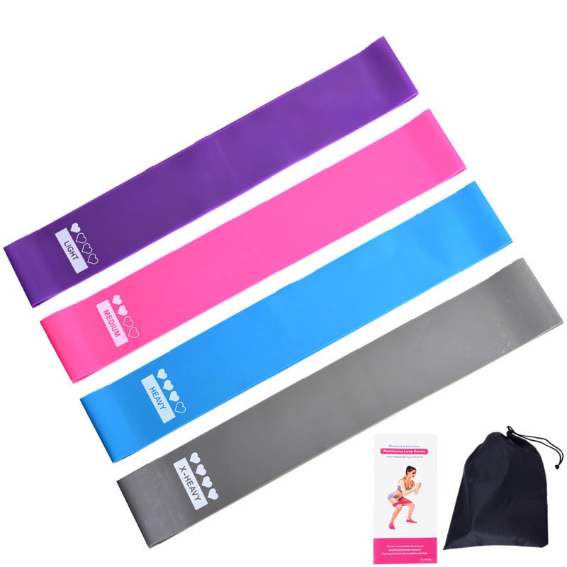 Loop Resistance Bands with Handles for Glute Exercise and Physical Therapy Push Up