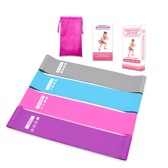 Loop Resistance Bands with Handles for Glute Exercise and Physical Therapy Push Up
