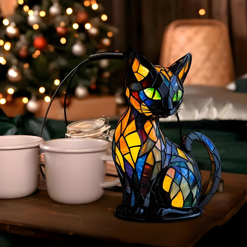 Cat Shape Table Lamp Soft Color-Changing Home Light Decor