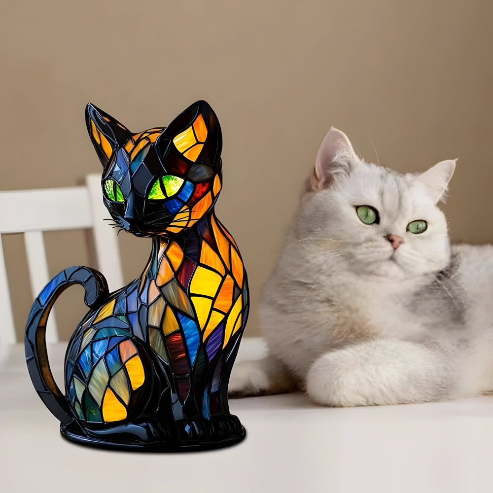 Cat Shape Table Lamp Soft Color-Changing Home Light Decor