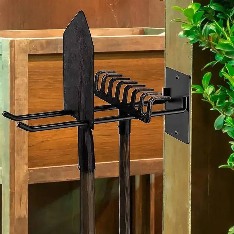 Wall-Mounted Garden Tool Storage Rack