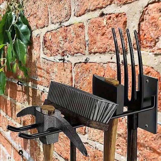 Wall-Mounted Garden Tool Storage Rack