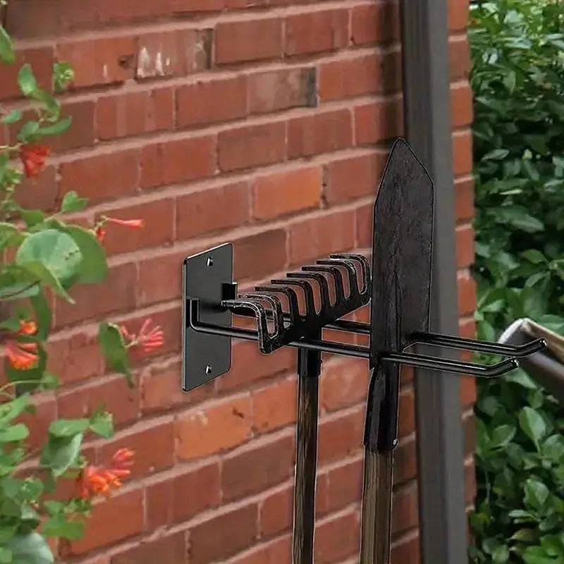 Wall-Mounted Garden Tool Storage Rack