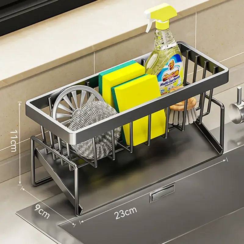 Stainless Steel Sink Cleaning Tools Storage Rack