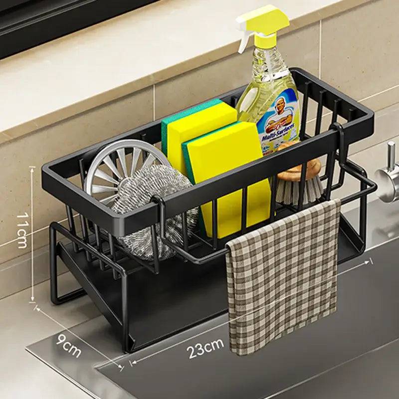 Stainless Steel Sink Cleaning Tools Storage Rack