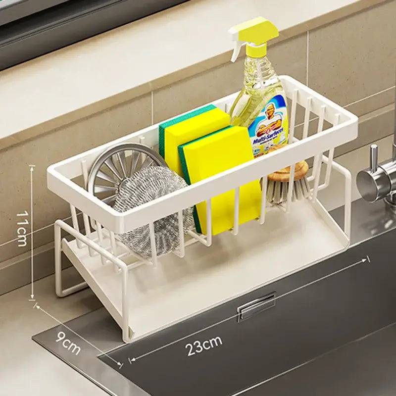 Stainless Steel Sink Cleaning Tools Storage Rack