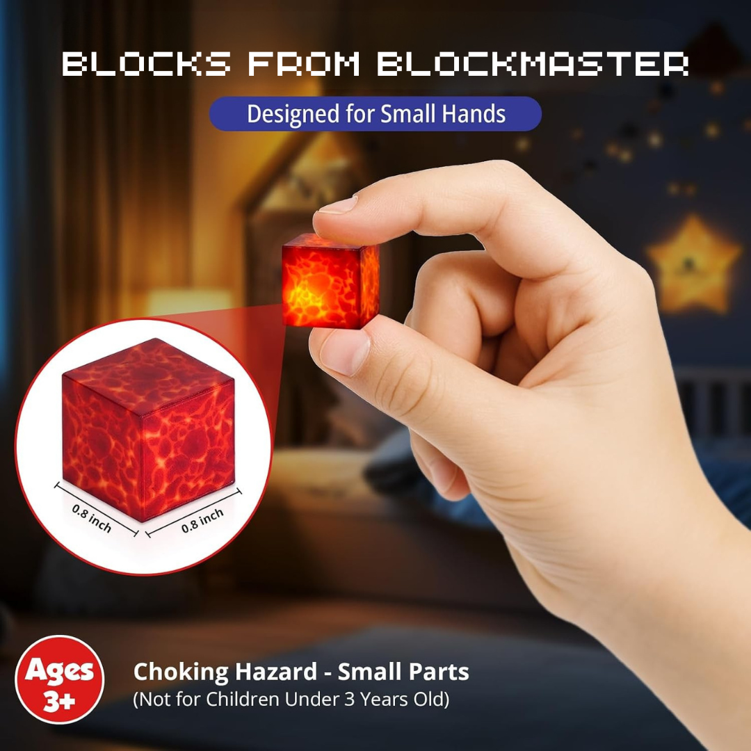 Magnetic Building Blocks and Cubes with Light-Up LED Pieces for Toys