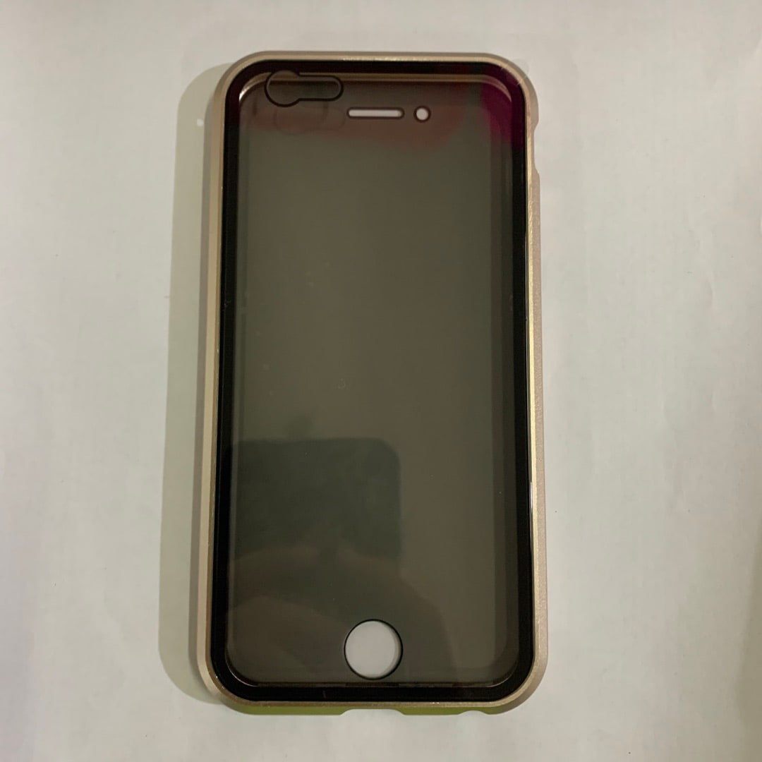 Magnetic Phone Case with Privacy Glass and Card Holder Tempered Protector Wallet