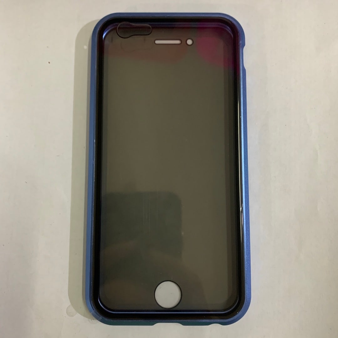 Magnetic Phone Case with Privacy Glass and Card Holder Tempered Protector Wallet