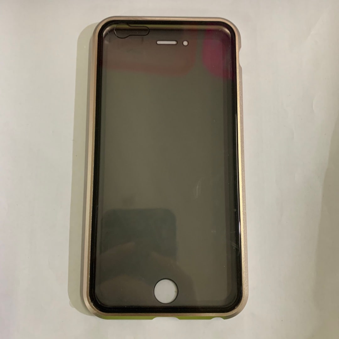 Magnetic Phone Case with Privacy Glass and Card Holder Tempered Protector Wallet