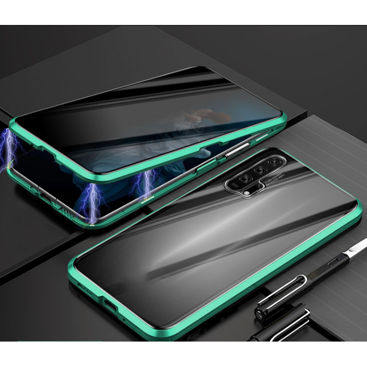 Magnetic Phone Case with Privacy Glass and Card Holder Tempered Protector Wallet