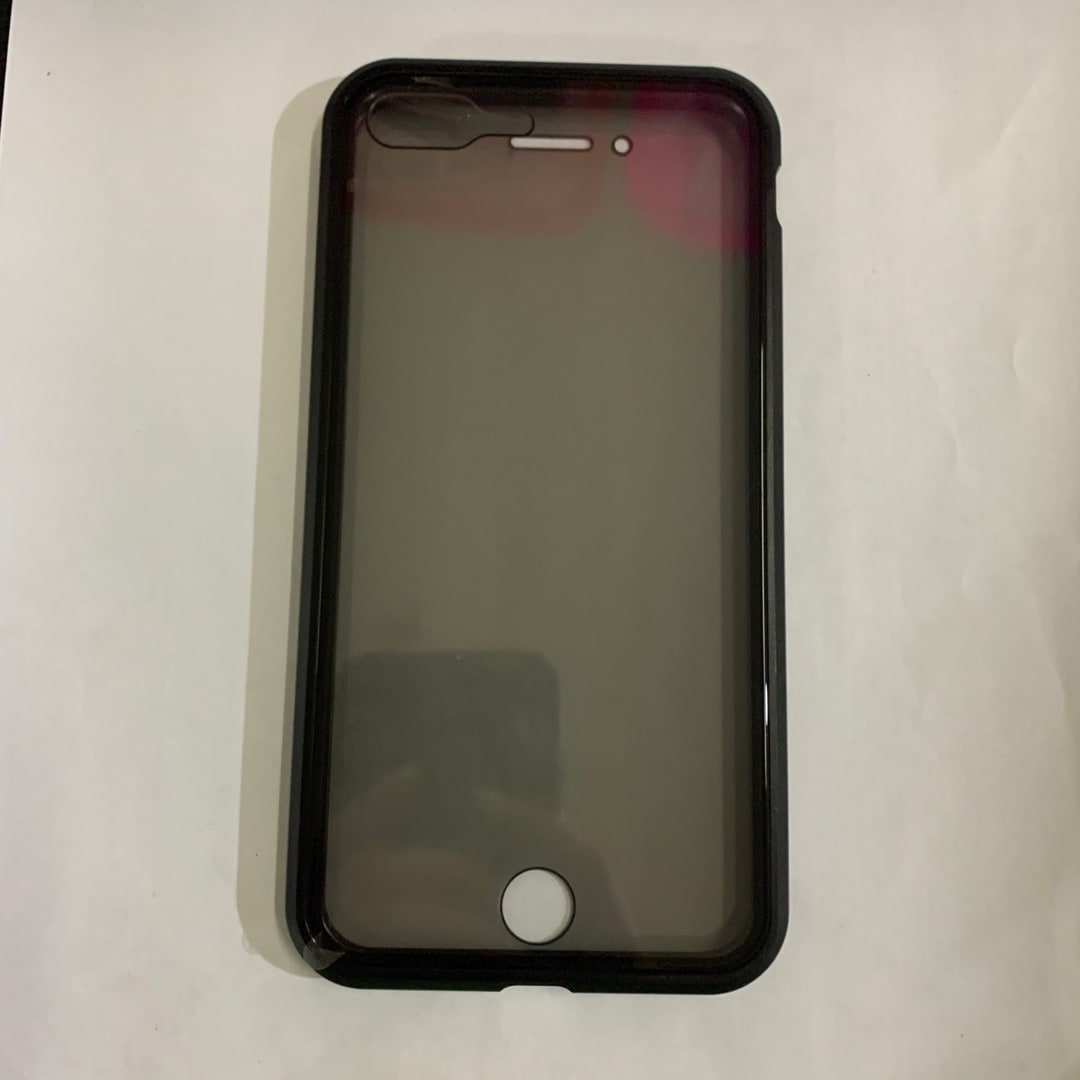 Magnetic Phone Case with Privacy Glass and Card Holder Tempered Protector Wallet