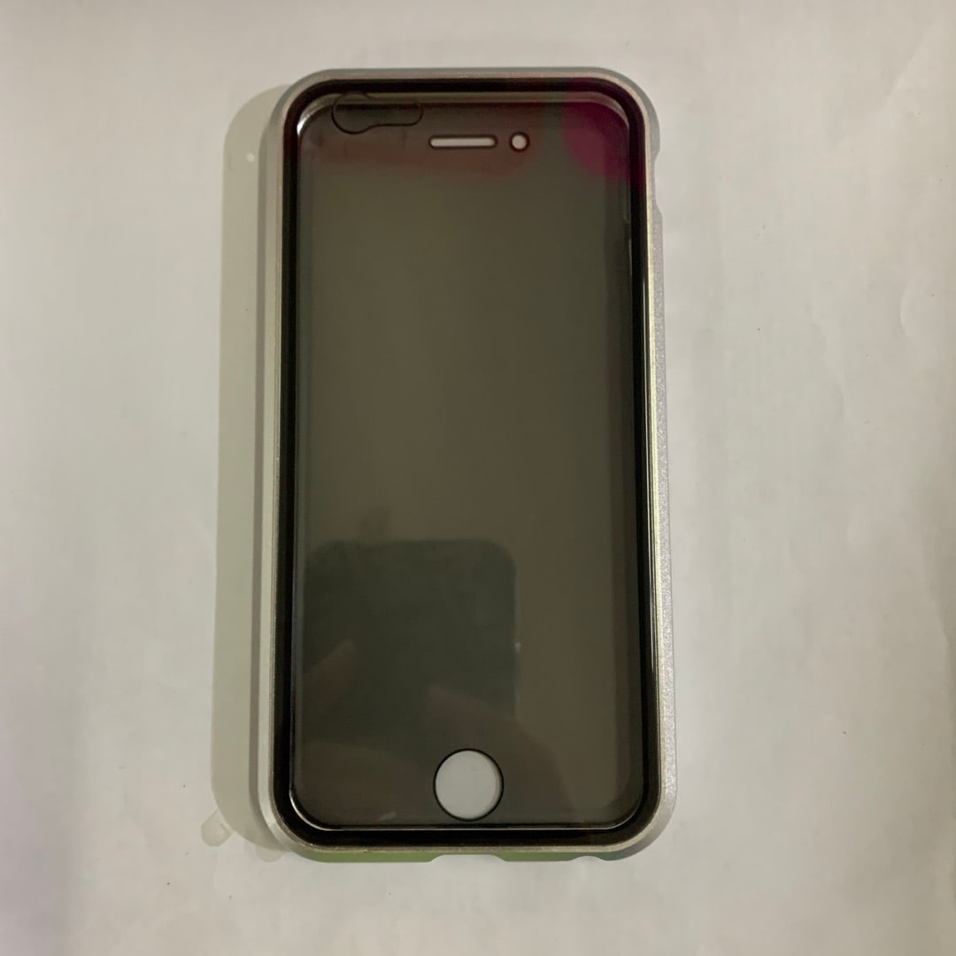 Magnetic Phone Case with Privacy Glass and Card Holder Tempered Protector Wallet