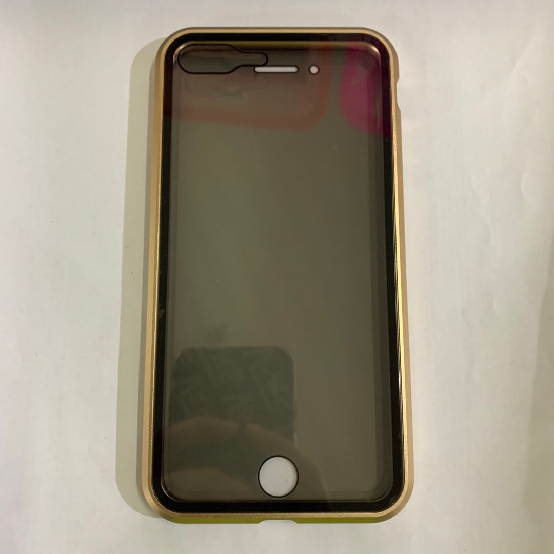 Magnetic Phone Case with Privacy Glass and Card Holder Tempered Protector Wallet