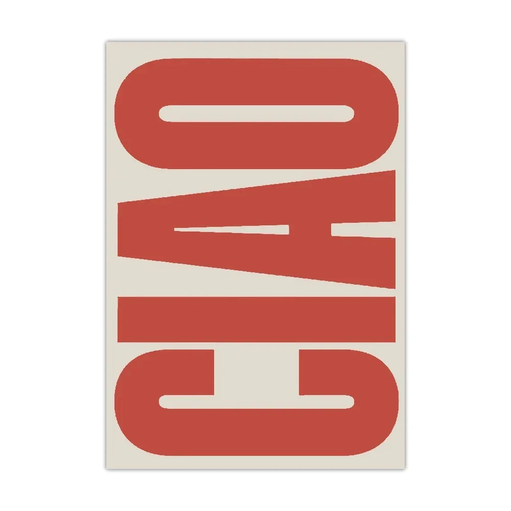 Elegant Ciao Wall Art Decoration