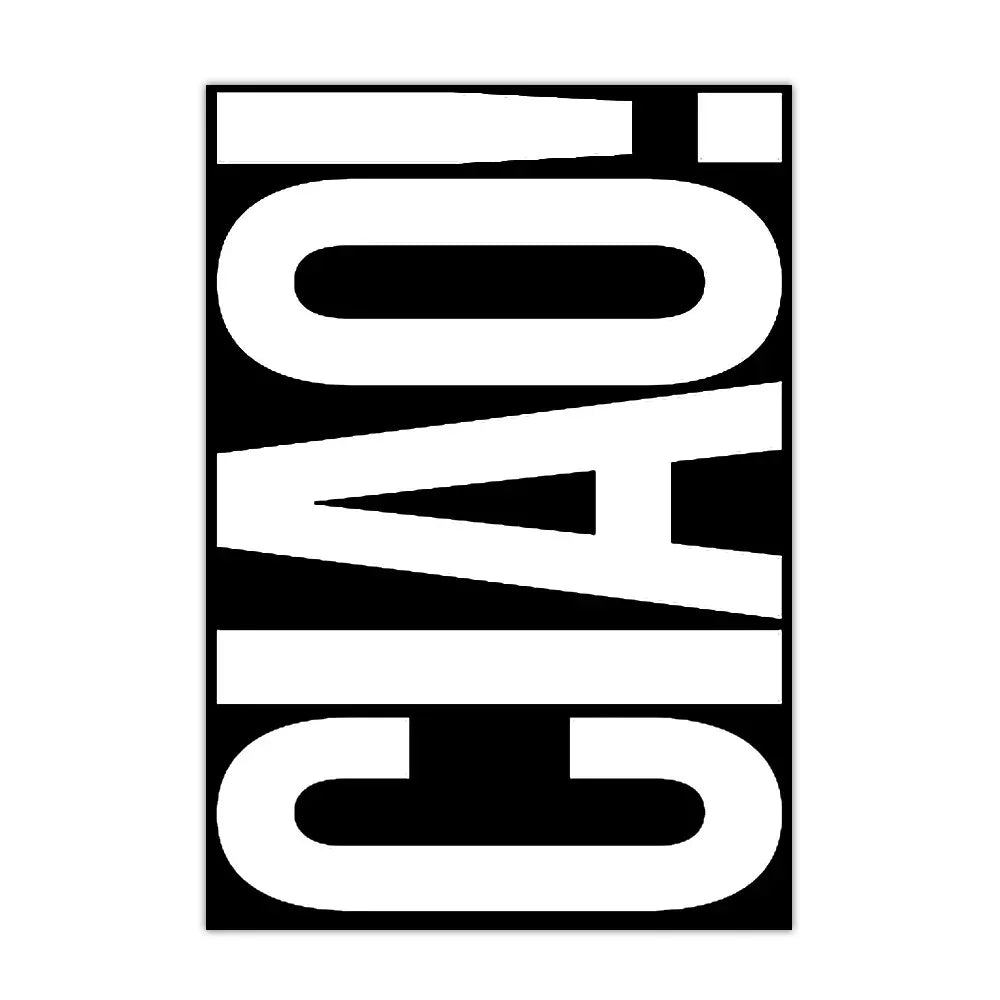 Elegant Ciao Wall Art Decoration