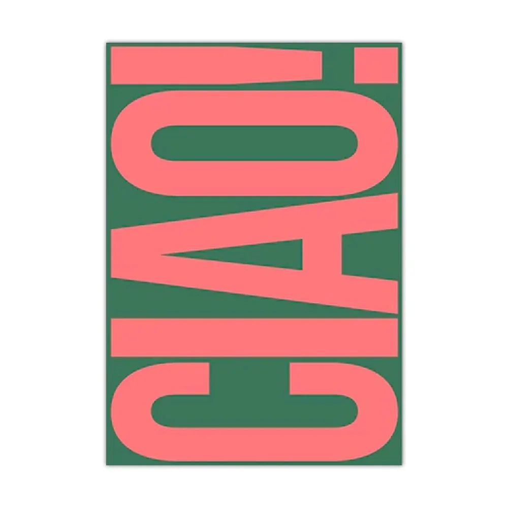 Elegant Ciao Wall Art Decoration