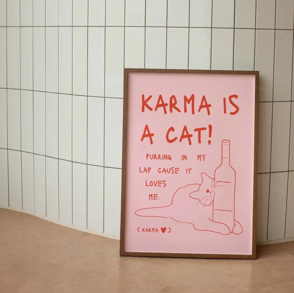 Modern Black Cat Wall Art for Home
