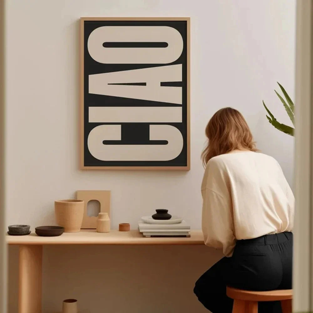 Elegant Ciao Wall Art Decoration