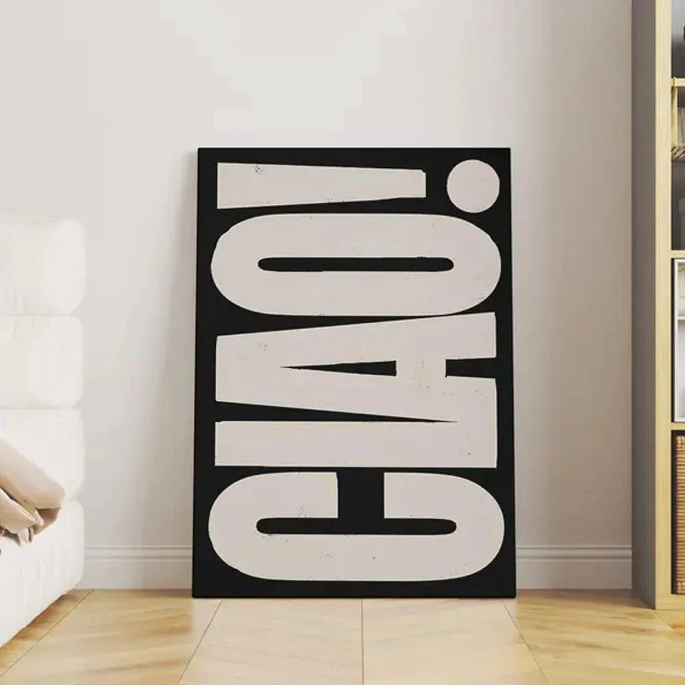 Elegant Ciao Wall Art Decoration