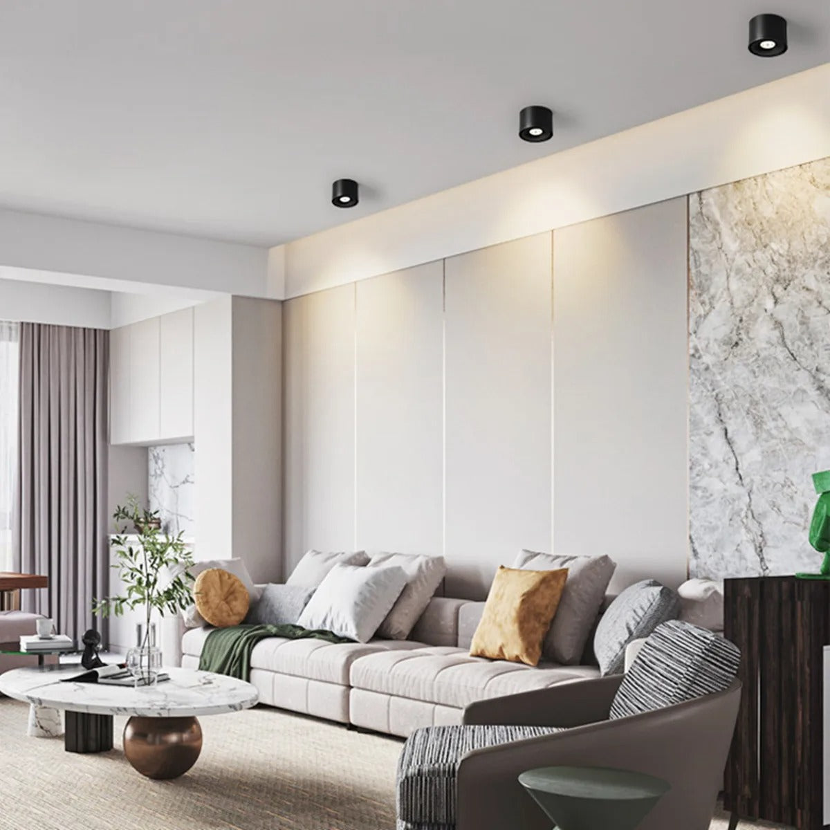 Ceiling Mounted Directional Spotlight Rotatable Modern Light