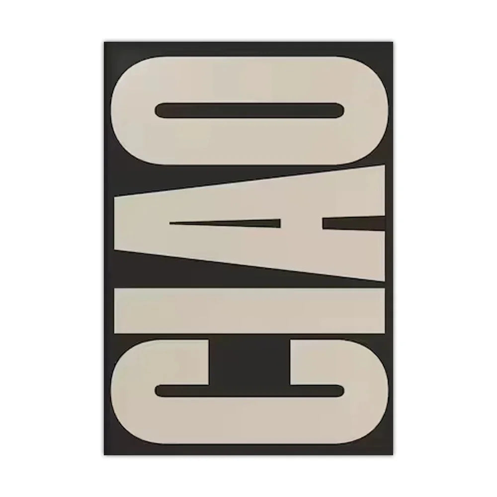 Elegant Ciao Wall Art Decoration