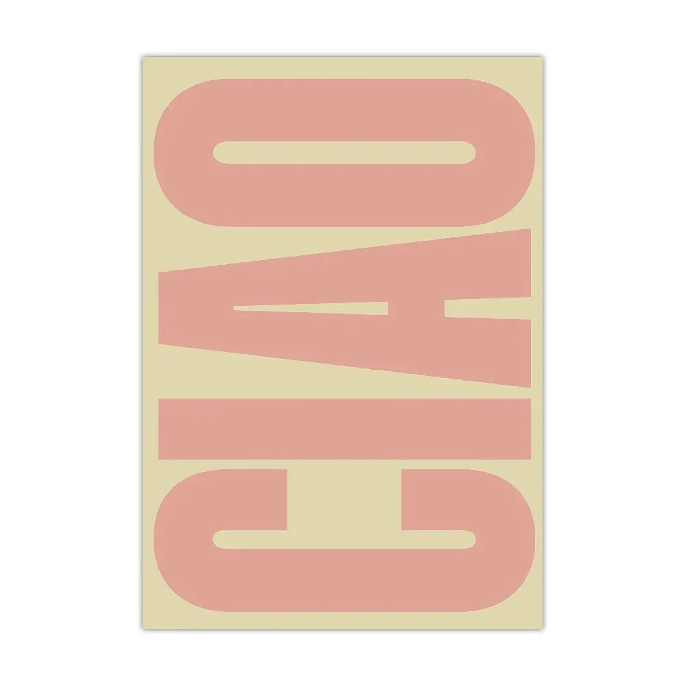 Elegant Ciao Wall Art Decoration
