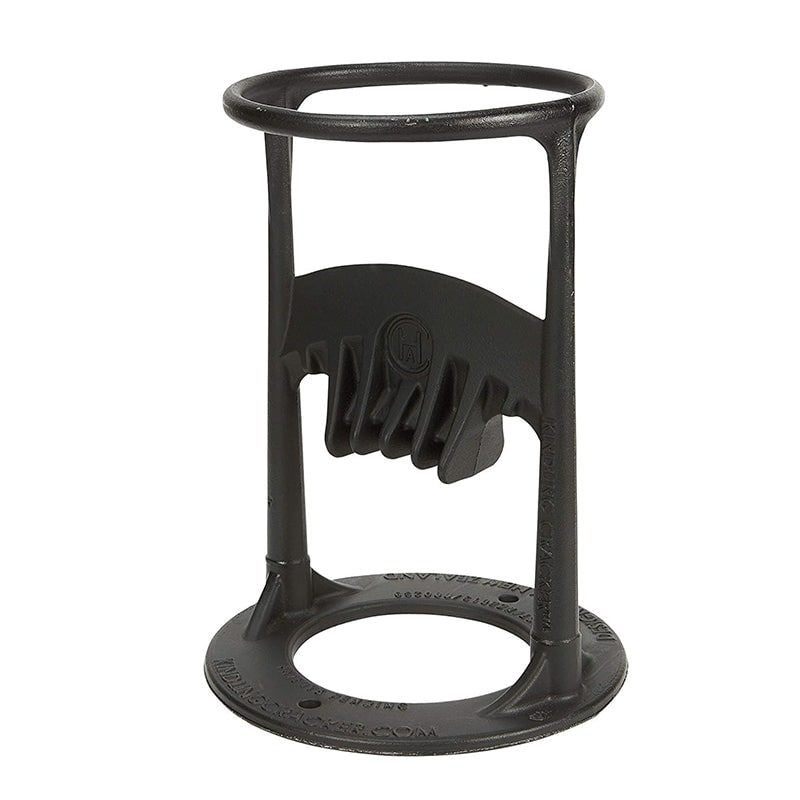 Manual Cast Iron Log Splitter with Safety Ring and Stump Mount