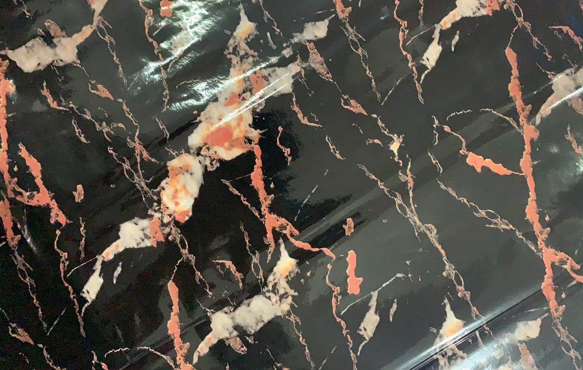 Marble Contact Paper for Countertop and Shelf Liner with Peel and Stick Waterproof Glossy Finish