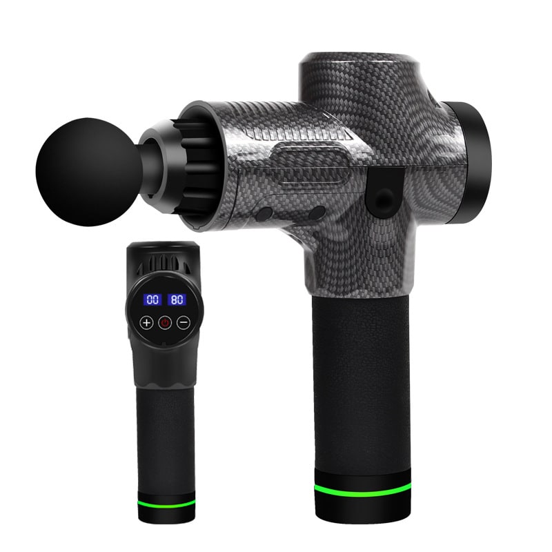Massage Gun for Deep Tissue Handheld Therapy with Six Interchangeable Heads and Lcd Display
