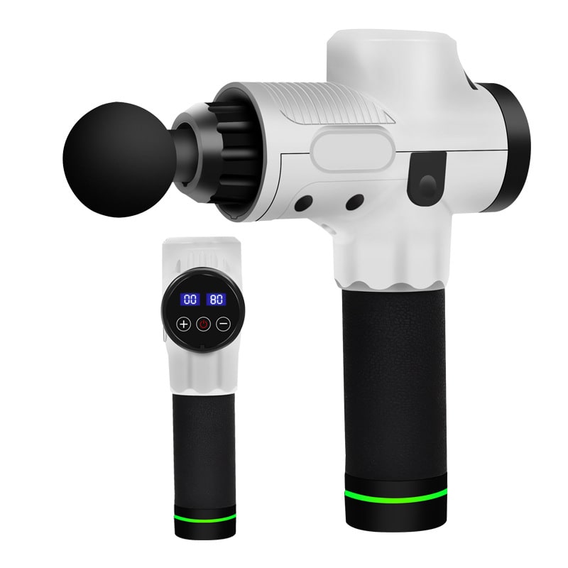Massage Gun for Deep Tissue Handheld Therapy with Six Interchangeable Heads and Lcd Display