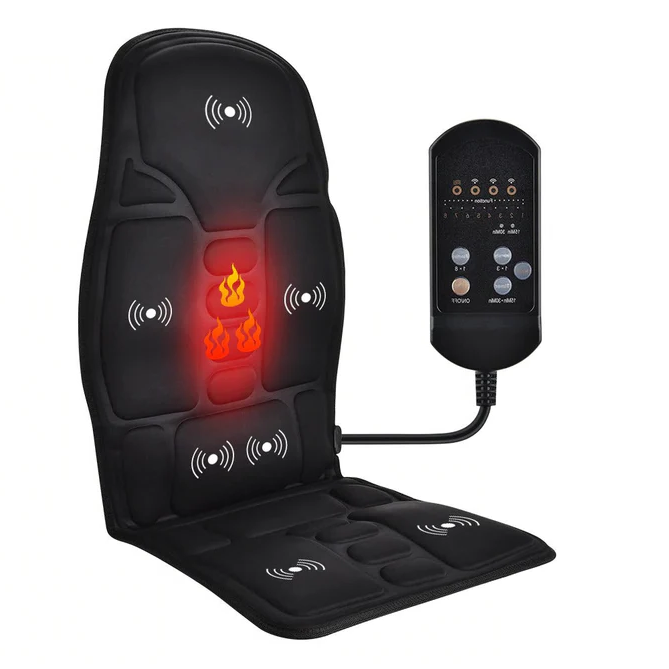 Massage Seat Cushion for Office Chair with Heated Vibration and Remote Control Gel