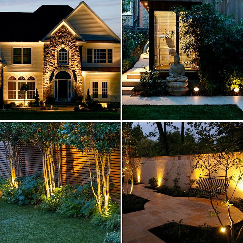 Outdoor Solar LED Garden Light Adjustable Waterproof Spotlight
