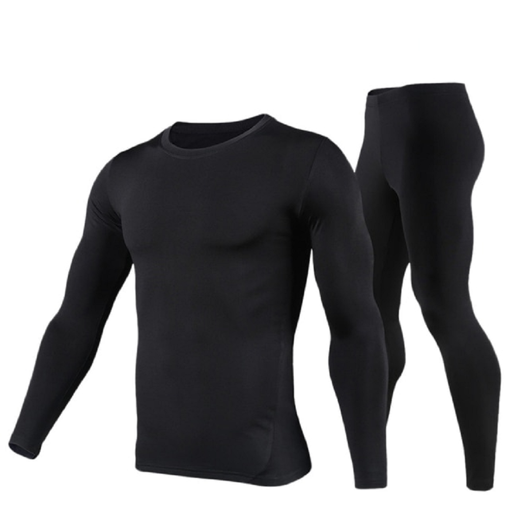 Men's Electric Heated Long Johns Thermal Underwear Set with USB Power and Flatlock Seams