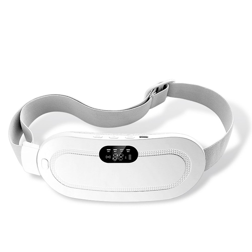 Menstrual Heating Pad for Cramps Vibrating Massage Electric Waist Belt and Digital Display