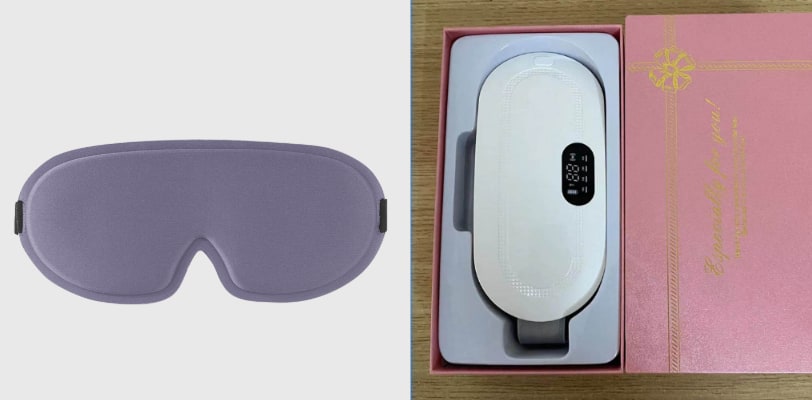 Menstrual Heating Pad for Cramps Vibrating Massage Electric Waist Belt and Digital Display