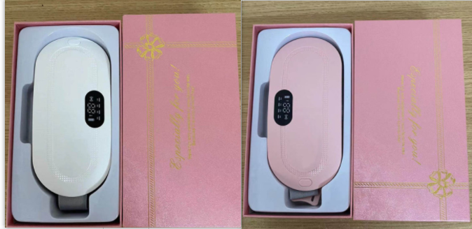Menstrual Heating Pad for Cramps Vibrating Massage Electric Waist Belt and Digital Display