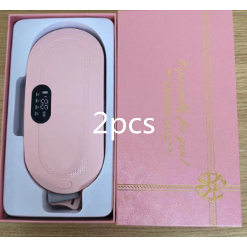 Menstrual Heating Pad for Cramps Vibrating Massage Electric Waist Belt and Digital Display