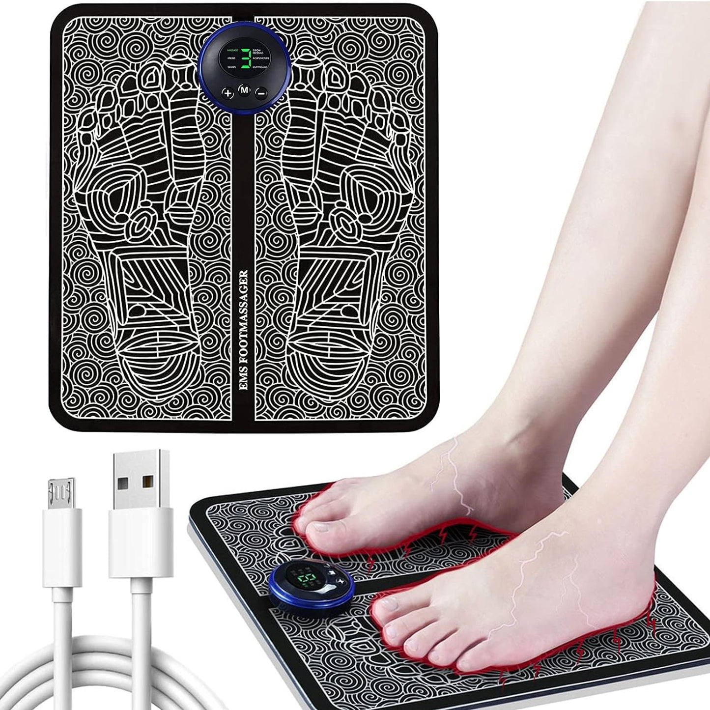 EMS Foot Massager | Wireless Muscle Stimulation for Relaxation