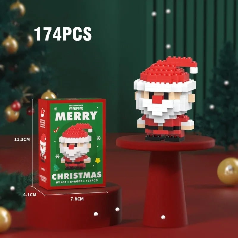 Micro Building Blocks and Mini Sets with Festive Holiday Figures