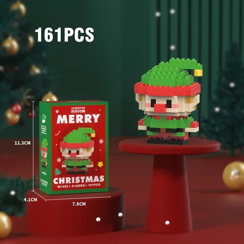 Micro Building Blocks and Mini Sets with Festive Holiday Figures